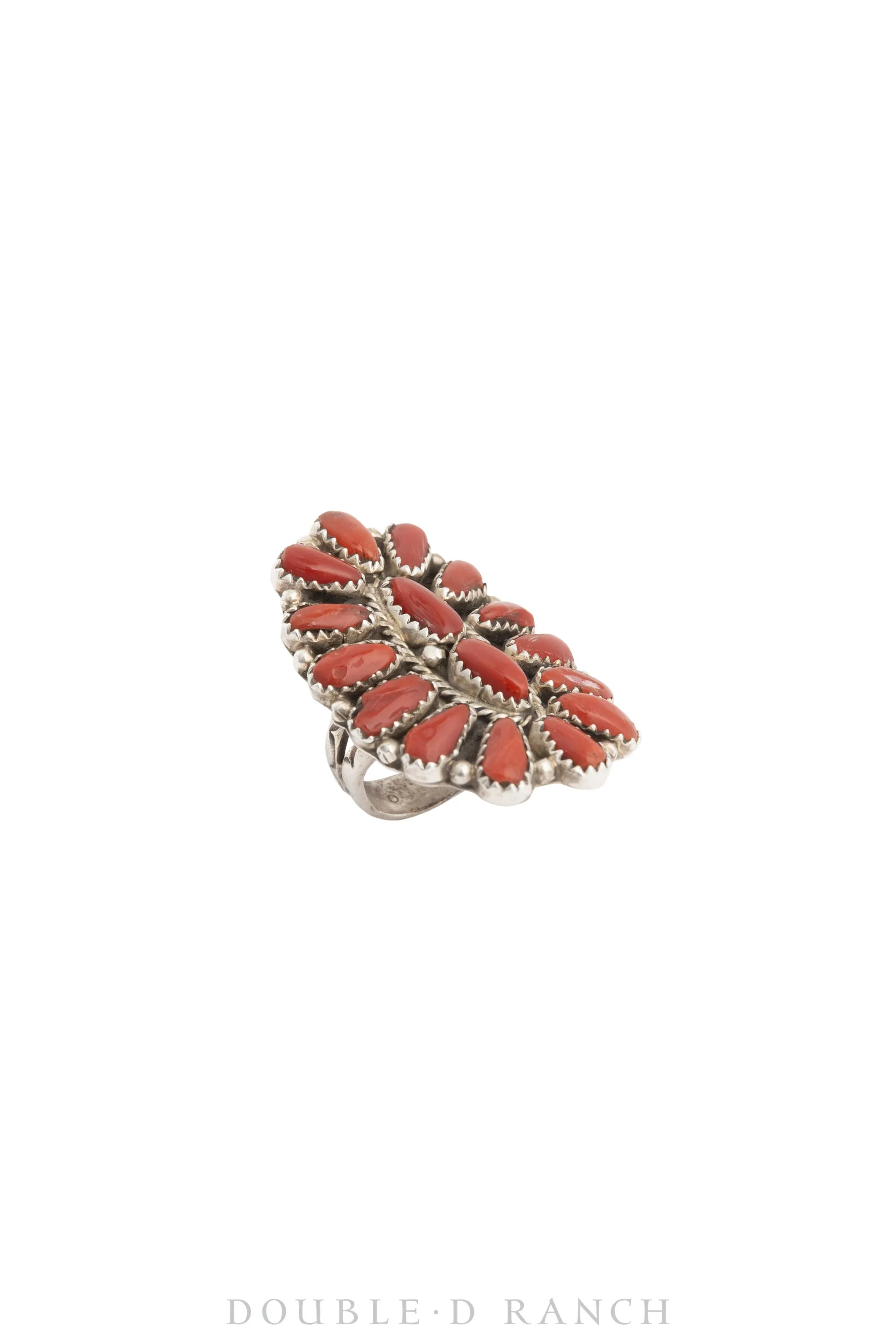 Ring, Cluster, Coral, Hallmark, Contemporary, 1287