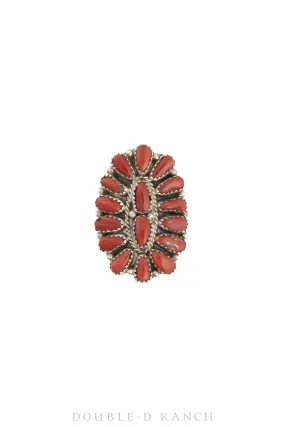 Ring, Cluster, Coral, Hallmark, Contemporary, 1287