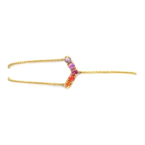 Riviera Chev Lariat Ombré Sapphire Bracelet