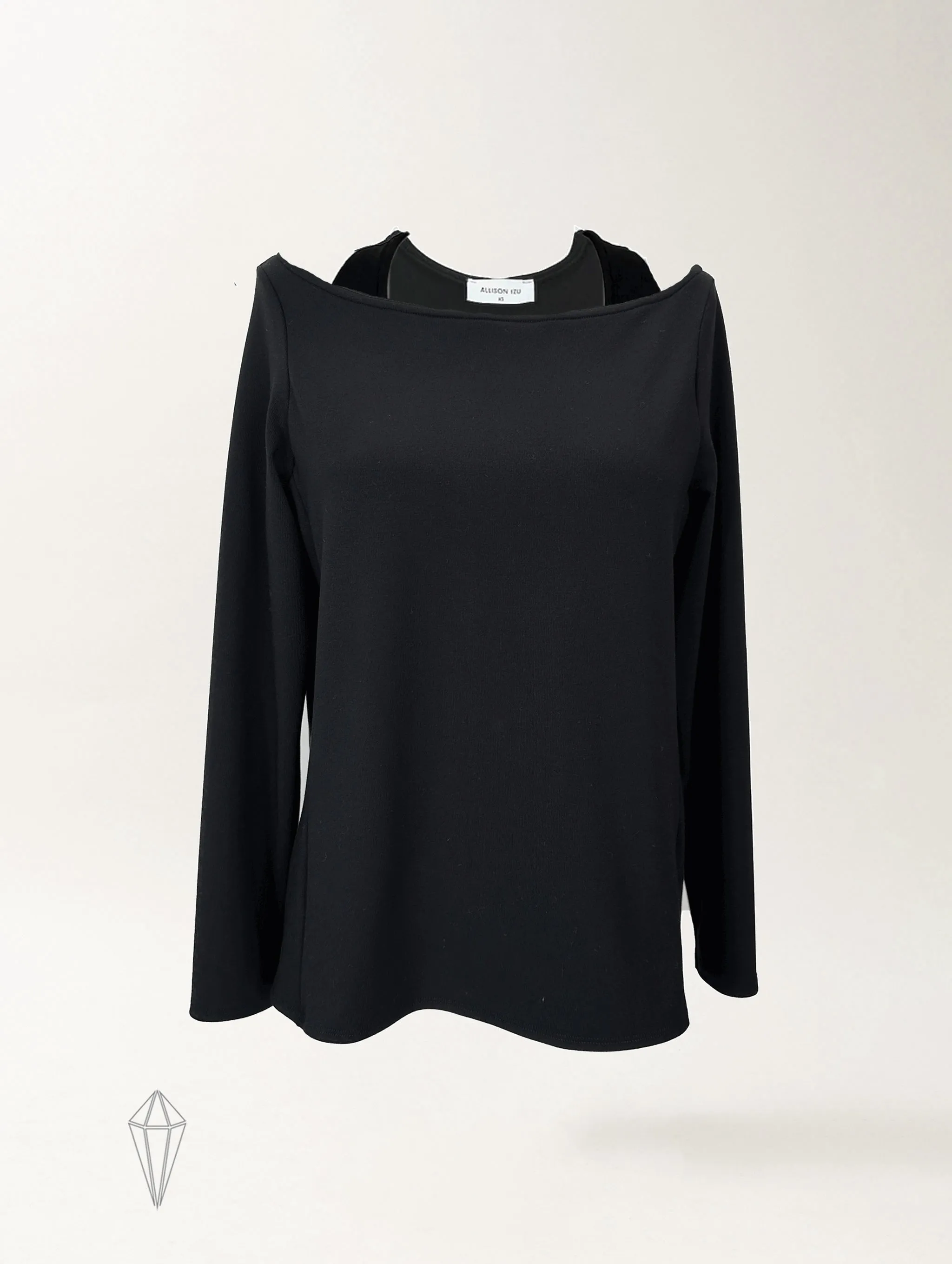 Shannen Top - Black Rib