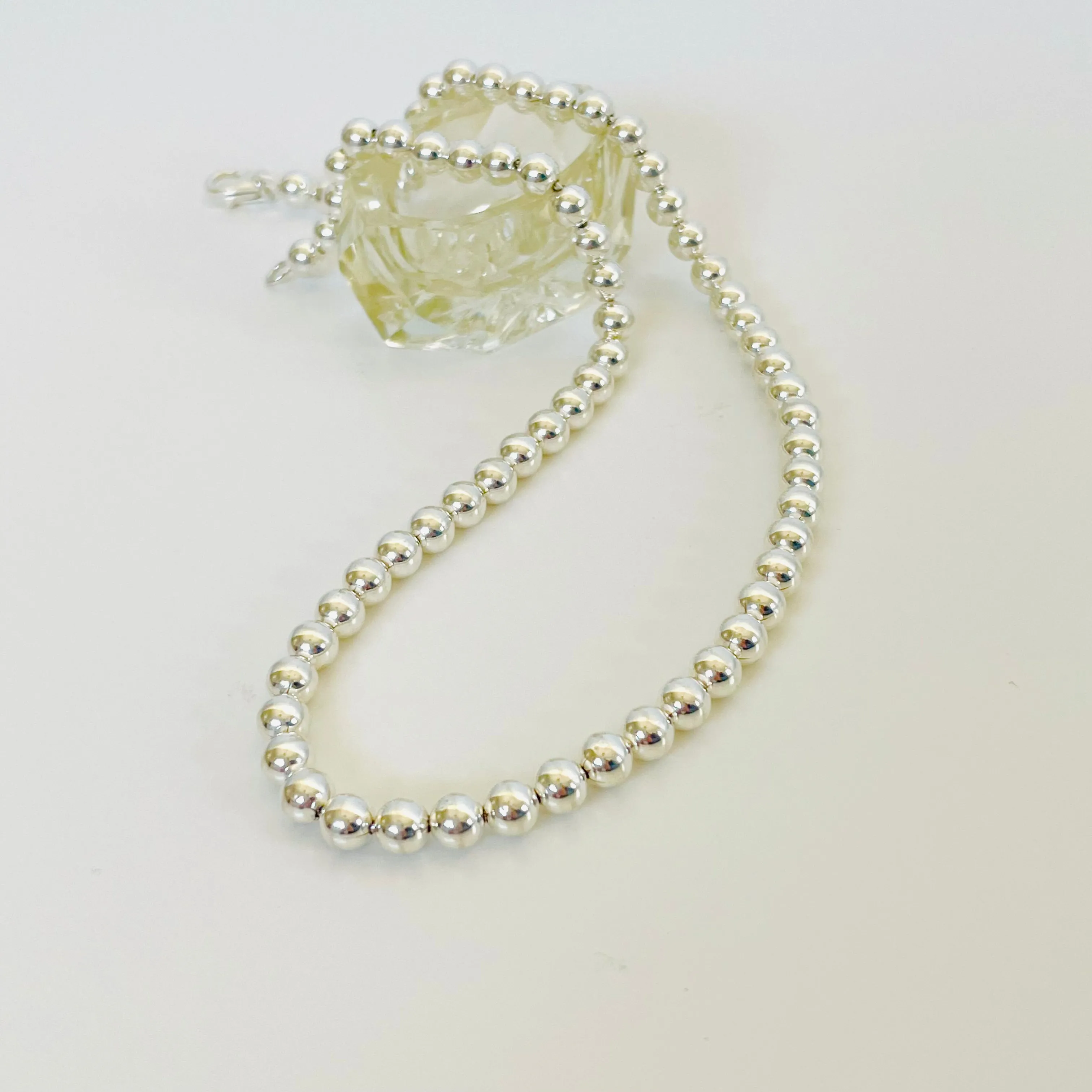 Sterling Silver Ball Necklace