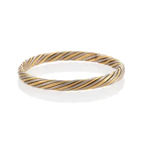 Van Cleef & Arpels Rope Twist Bi-color Gold Bangle