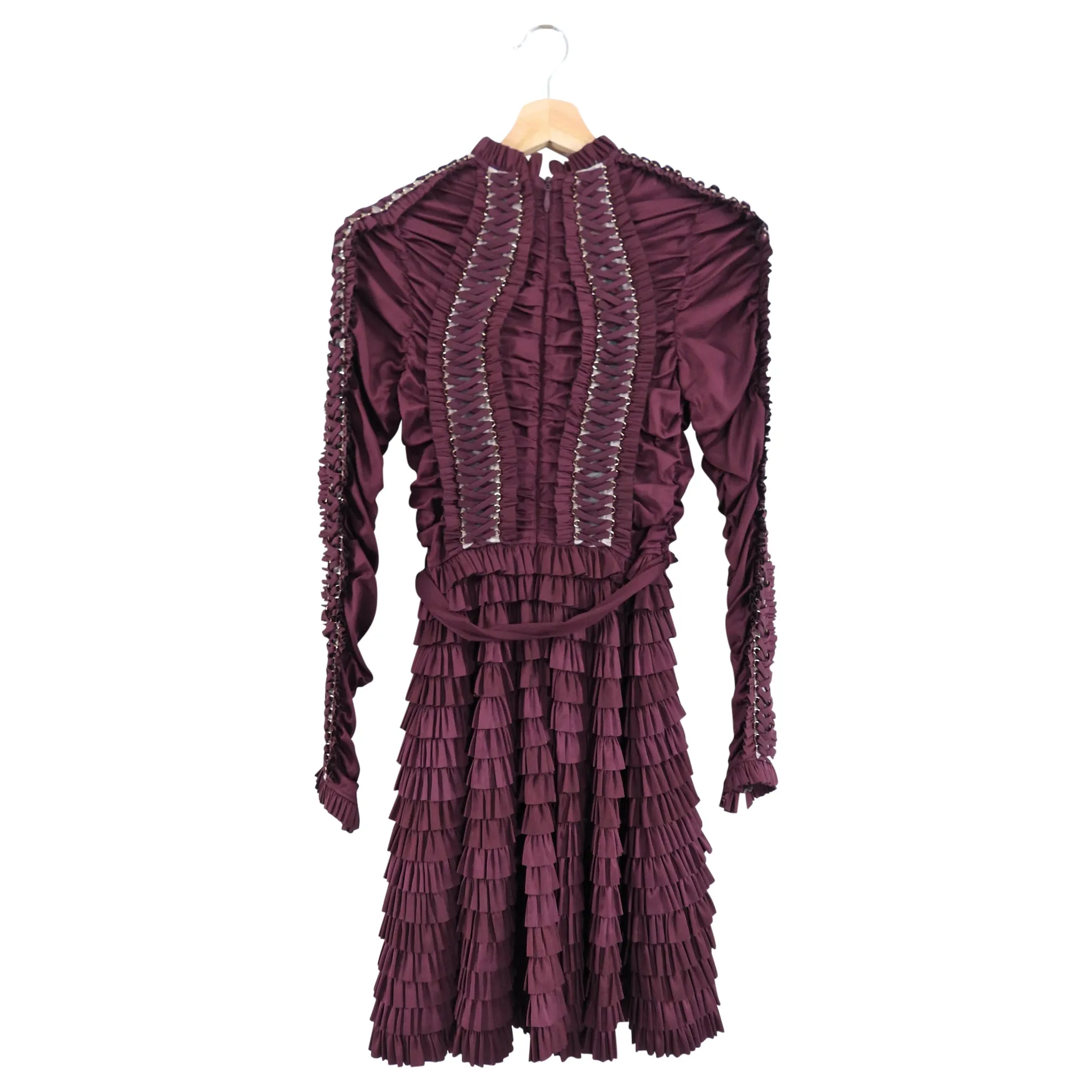 Zimmermann Lace Up Resistance Ruffle Dress - XS / 0